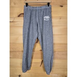 Roots Jogger Sweatpant Gray Drawstring Elastic Waist Casual Athleisure Mens M